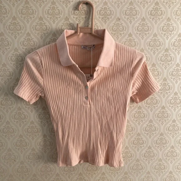 ZARA Ribbed Tshirt - Picture 5 of 5